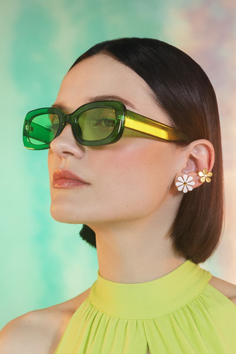 Set de pendiente y ear cuff Daisy