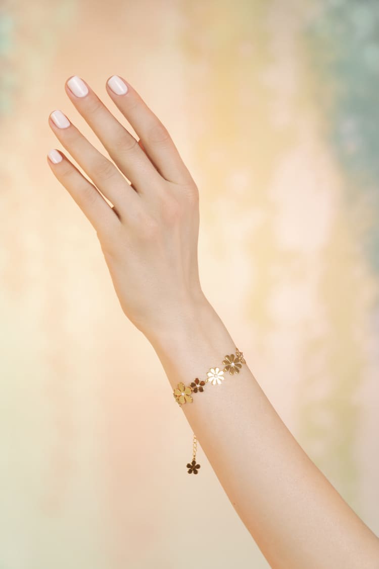 Pulsera Flor de Oro
