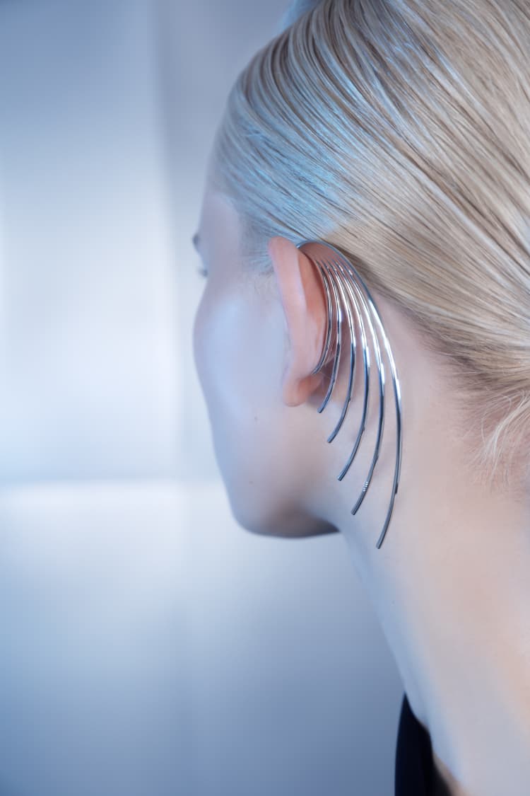 Ear cuff envolvente de plata