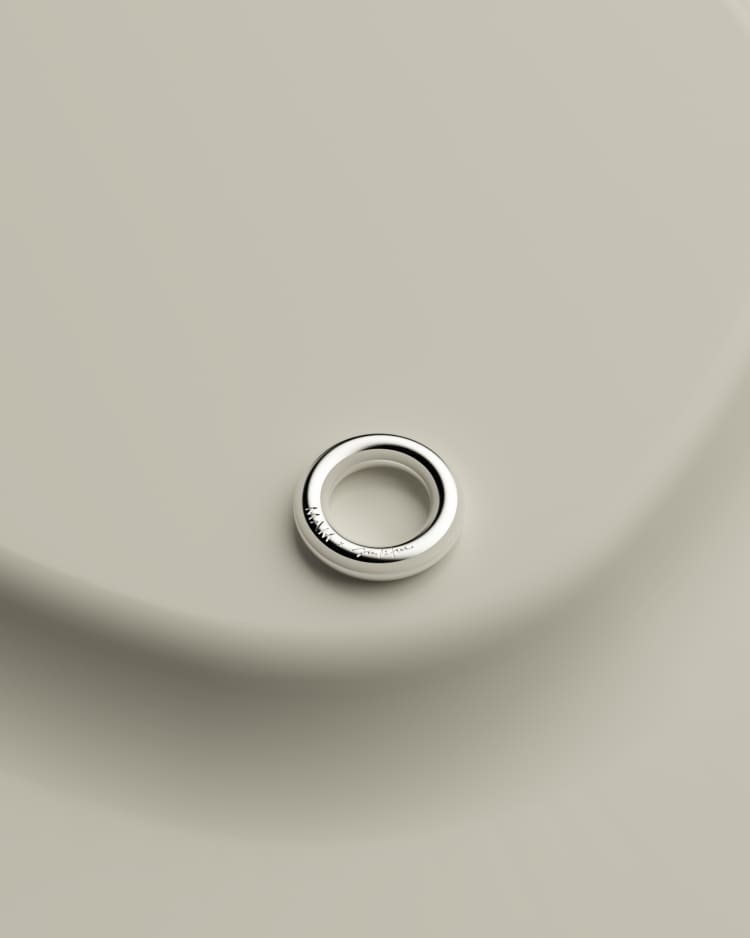 Anillo sencillo de plata