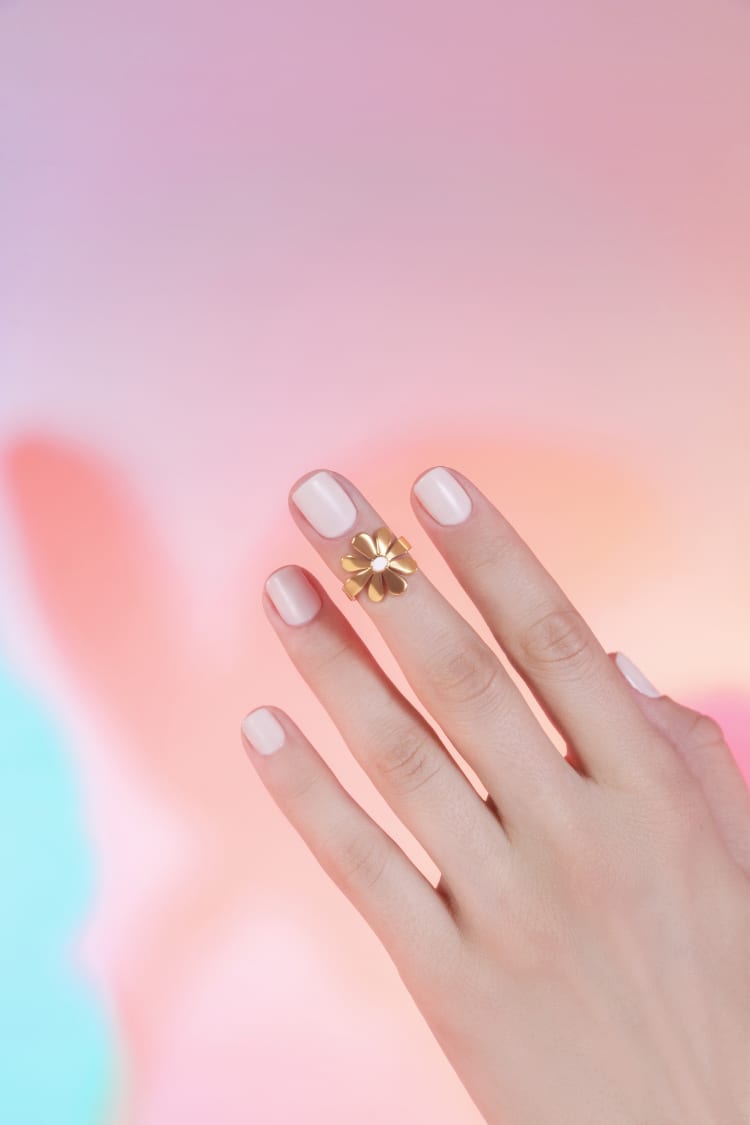 Anillo midi Flor de Oro