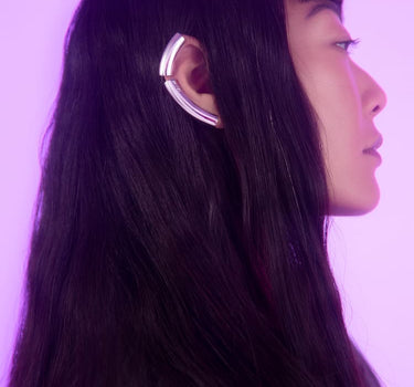 Pendiente trepador de plata para toda la oreja