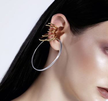 Juego de ear cuff de espirales