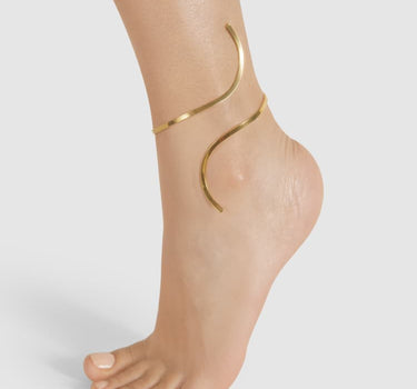 Tobillera Espiral de Oro