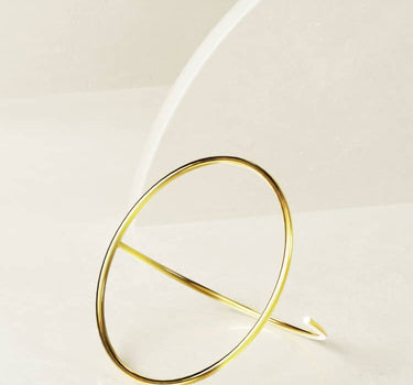 Brazalete redondo de oro