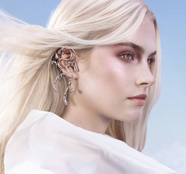 Ear Cuff Completo Multi-Drop - Plata