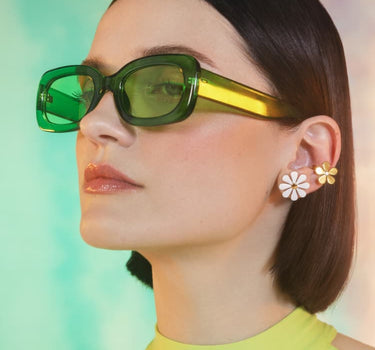 Set de pendiente y ear cuff Daisy