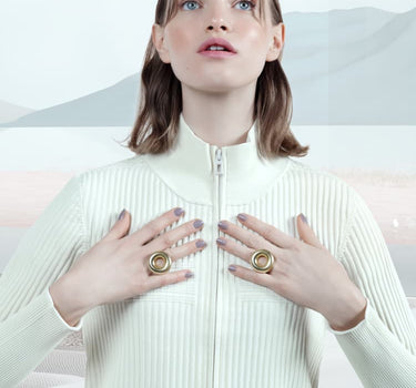 Anillo donut de oro