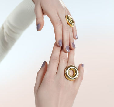 Anillo donut de oro