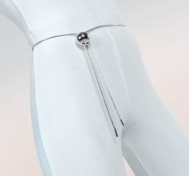 Collar de plata con nudo corredizo