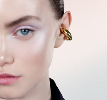 Ear cuff grueso de oro