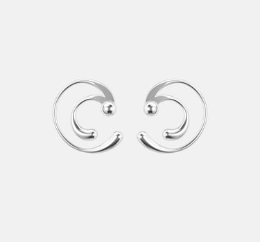 Pendientes Drop en Espiral - Plata