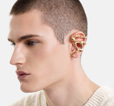 earcuff líquido de oro para toda la oreja