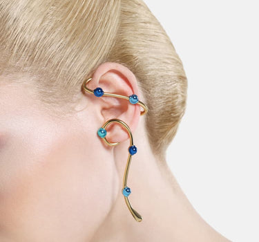 Ear cuff colgante Casa Batlló en oro