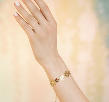 Pulsera Flor de Oro