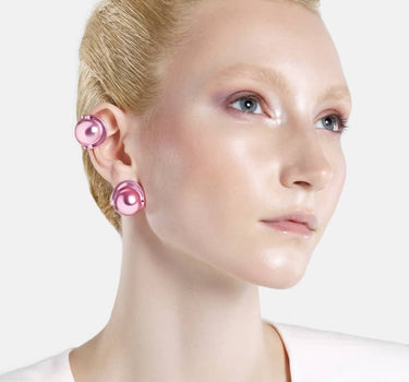 Ear cuff de bola Casa Batlló en rosa