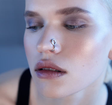 Aro labial de plata