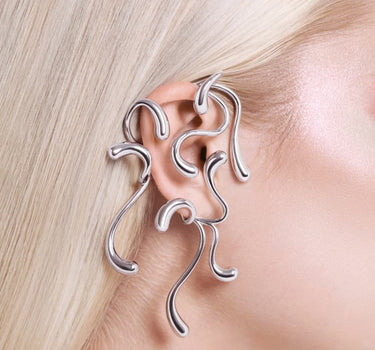 Ear Cuff Completo Multi-Drop - Plata