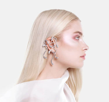 Ear Cuff Completo Multi-Drop - Plata