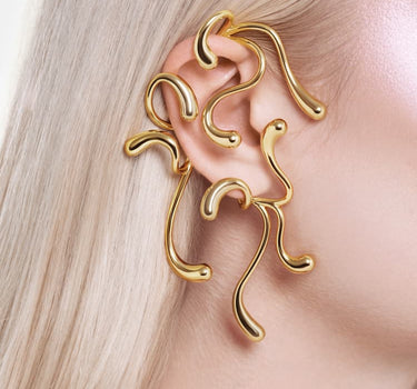 Ear Cuff Completo Multi-Drop - Oro