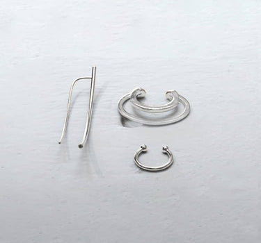 Pack de pendientes en plata