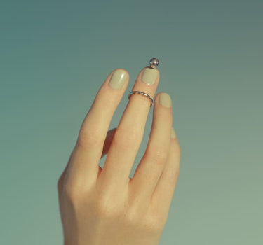Anillo clavo de plata