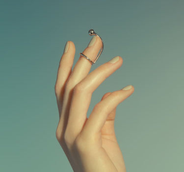 Anillo clavo de plata