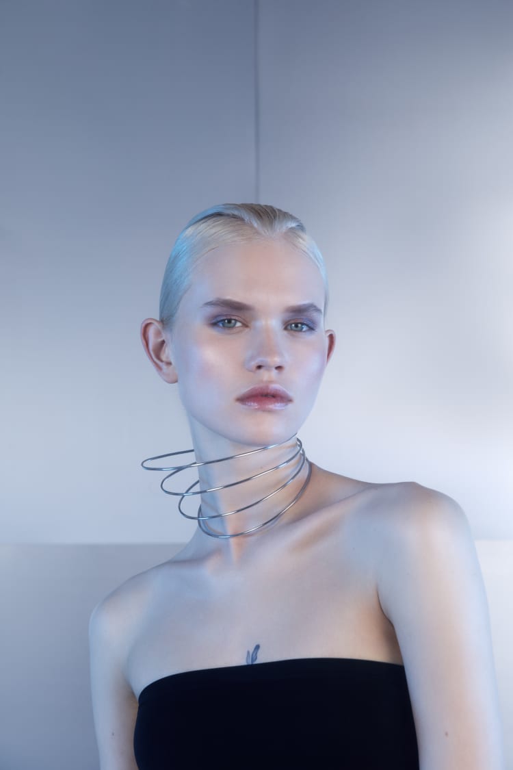 Collar gargantilla de plata