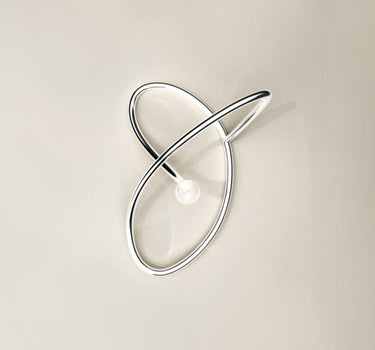 Ear cuff de plata con perla