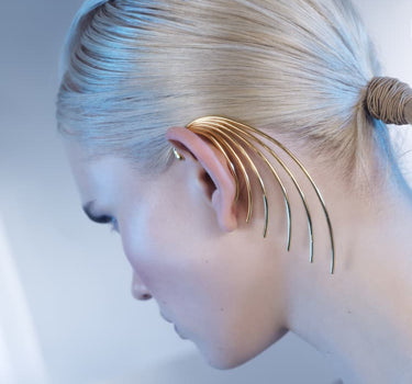 Ear cuff de oro envolvente