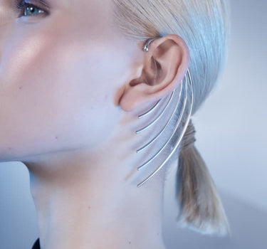 Ear cuff envolvente de plata