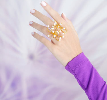 Anillo Mini Perlas
