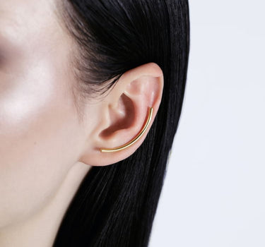 Trepador de oreja sencillo de oro