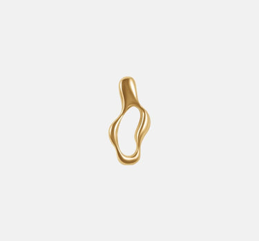 pendientes de aro líquidos de oro