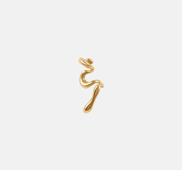 earcuff orgánico infinito de oro