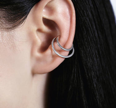 ear cuff plata luna