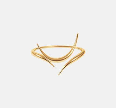 Brazalete de oro con púas