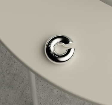 Ear cuff grueso de plata